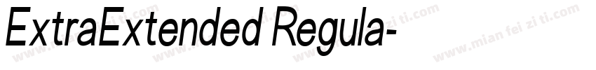 ExtraExtended Regula字体转换